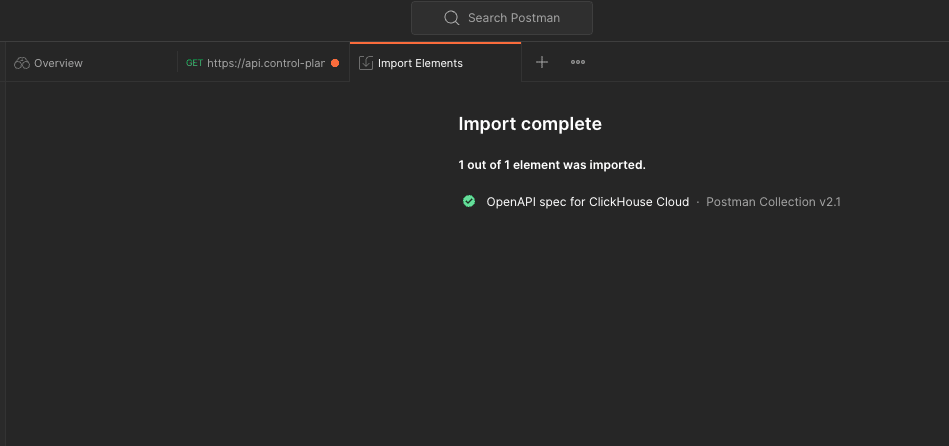Importez votre API