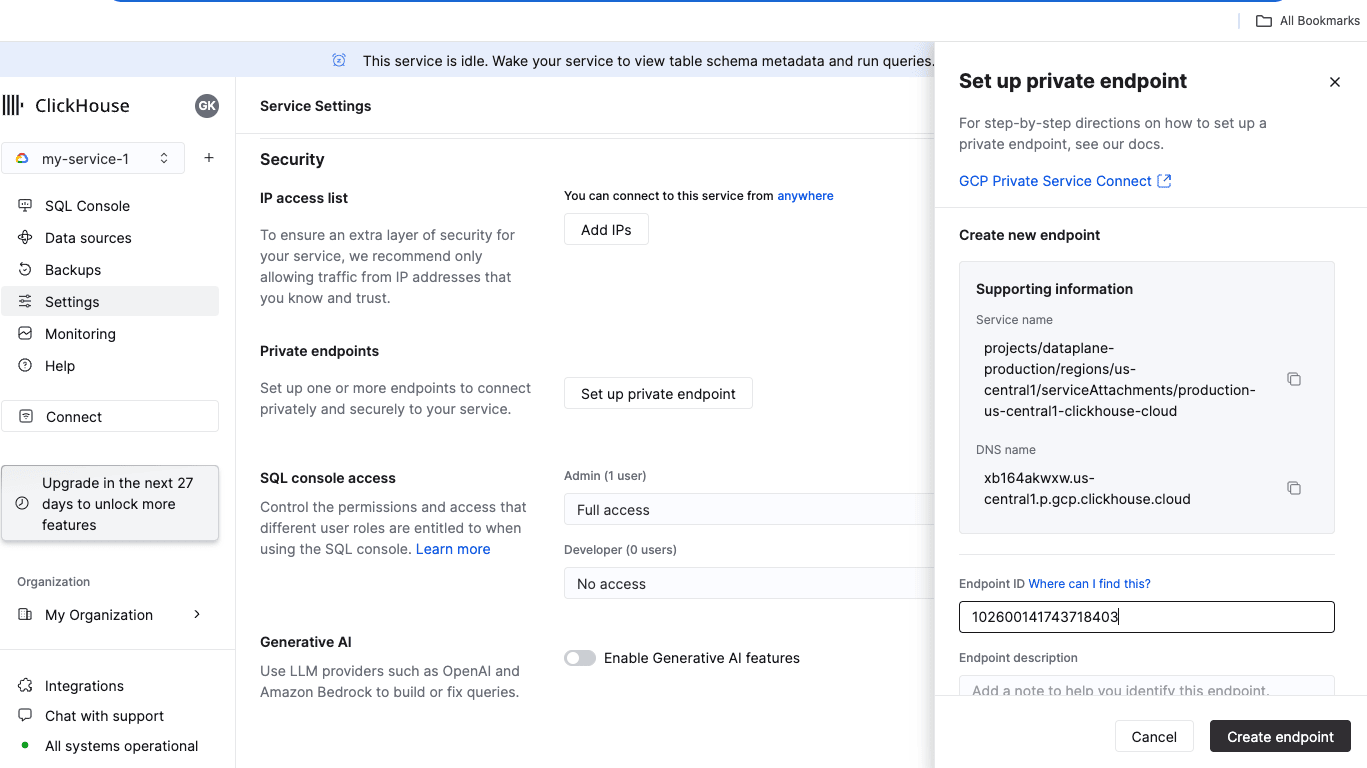 Filtro de endpoints privados