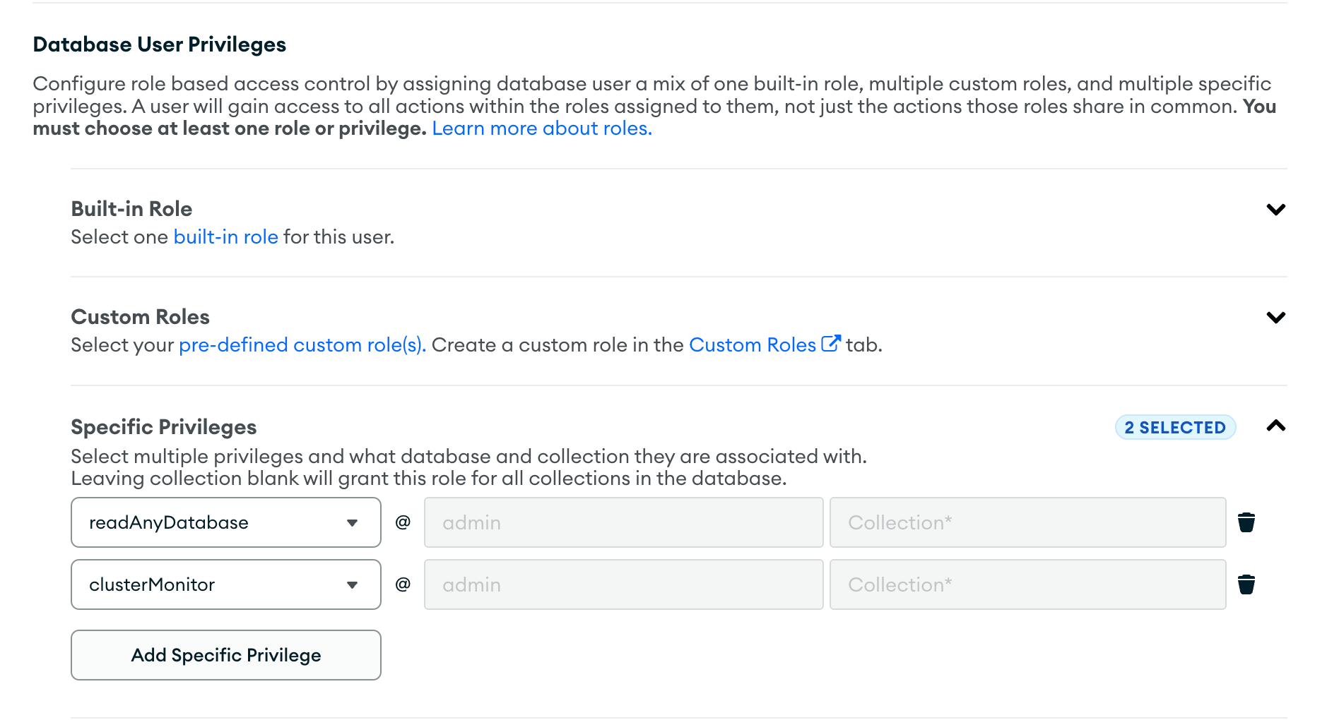 Configurar roles de usuario