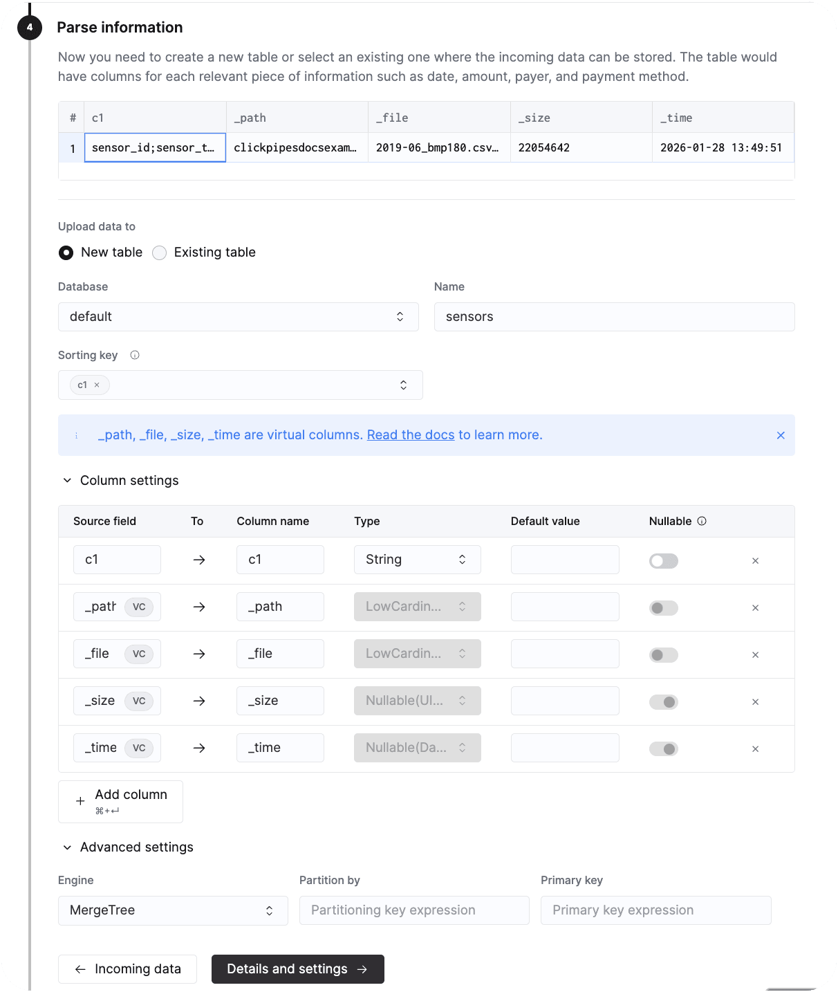 Analisar Informações