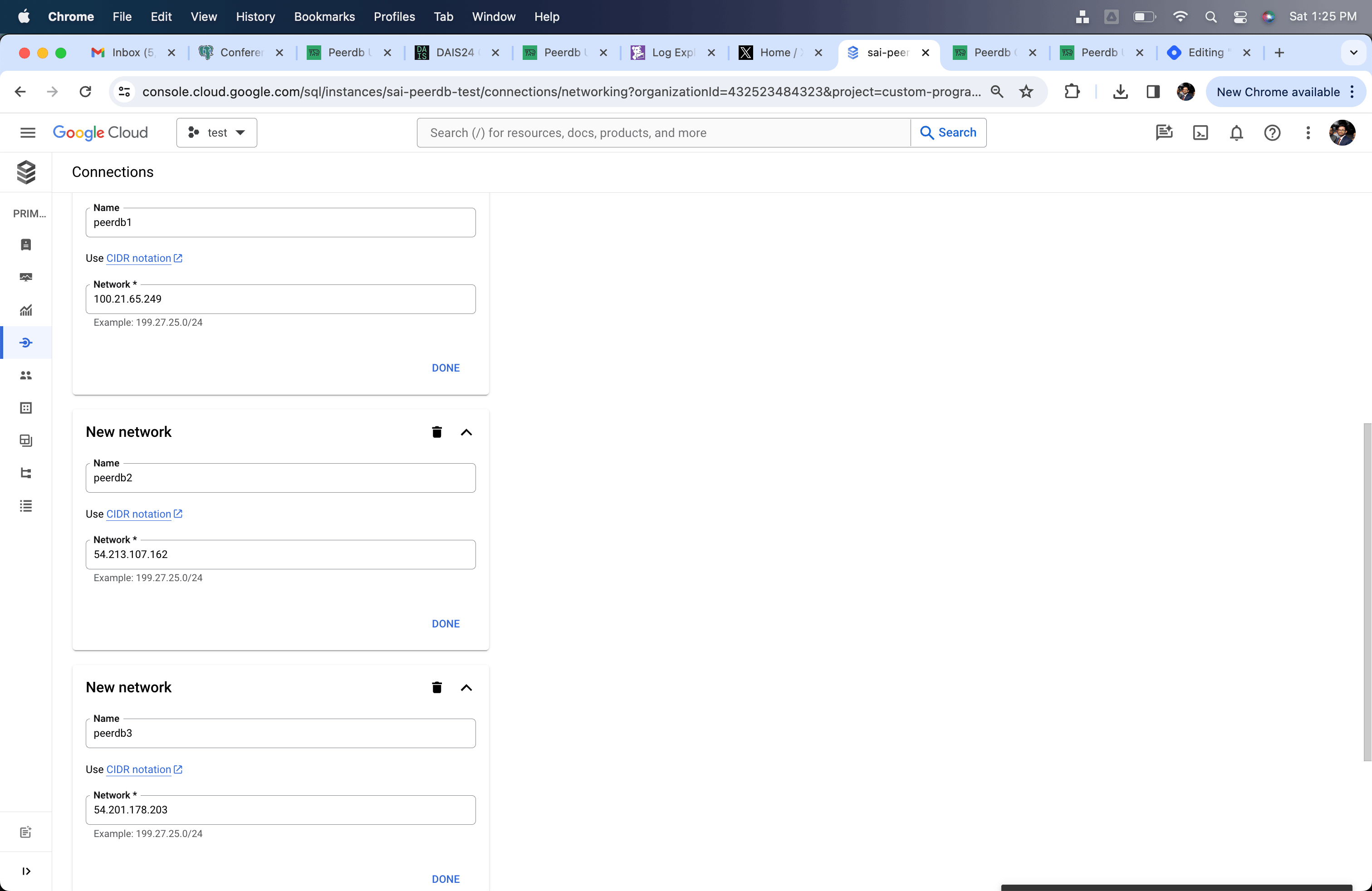 Añadir redes de ClickPipes al firewall