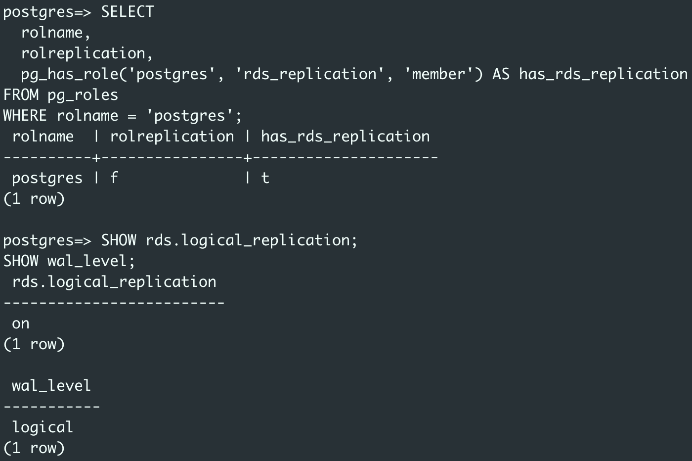Configuración de la replicación de PostgreSQL de origen