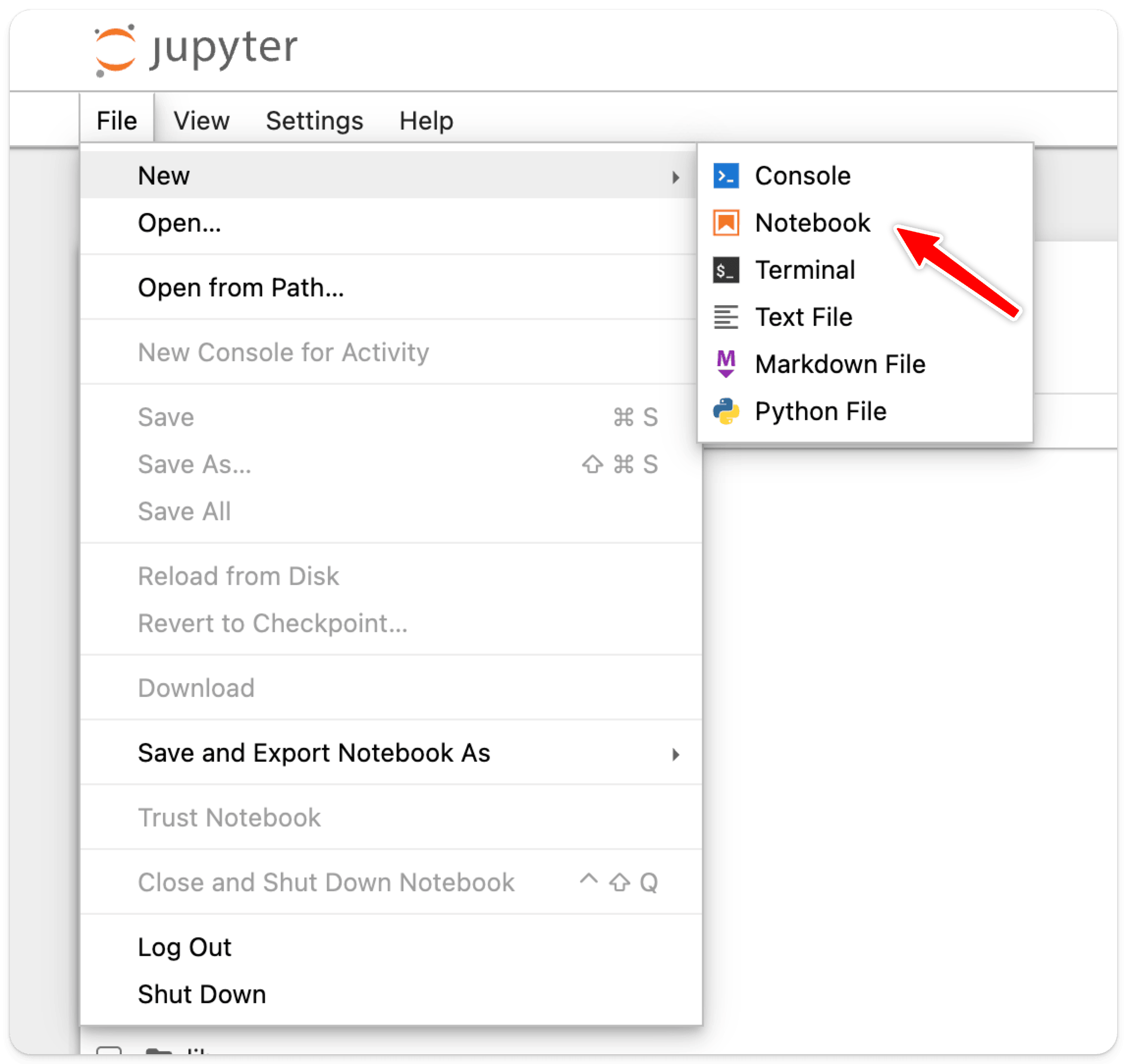 Crear un nuevo notebook